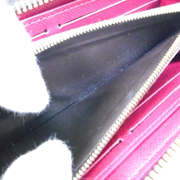 Louis Vuitton Long Wallet Monogram Portefeuille Clemence Fuchsia - Picture 8 of 11